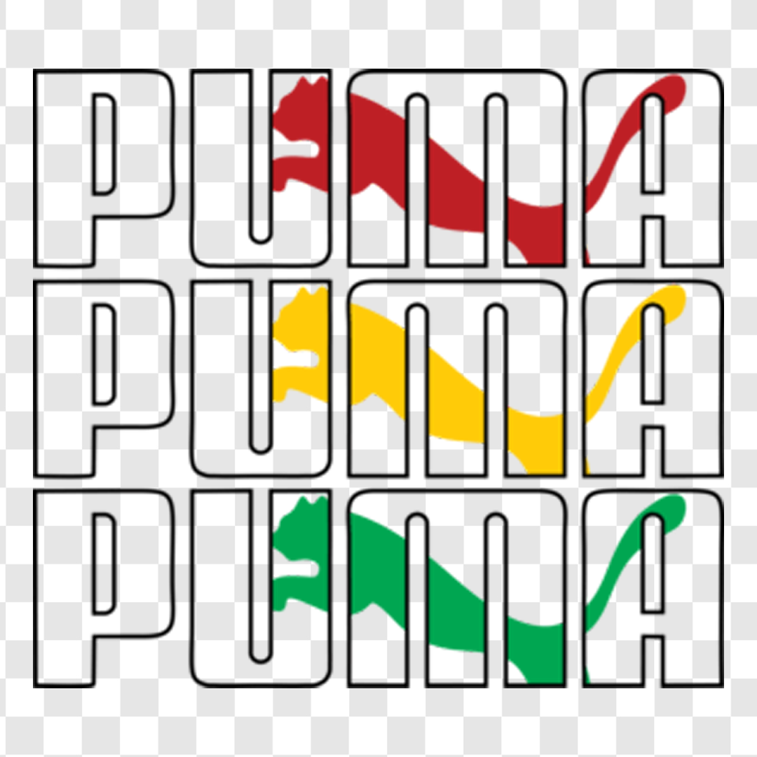 DTF طرح PUMA سه رنگ