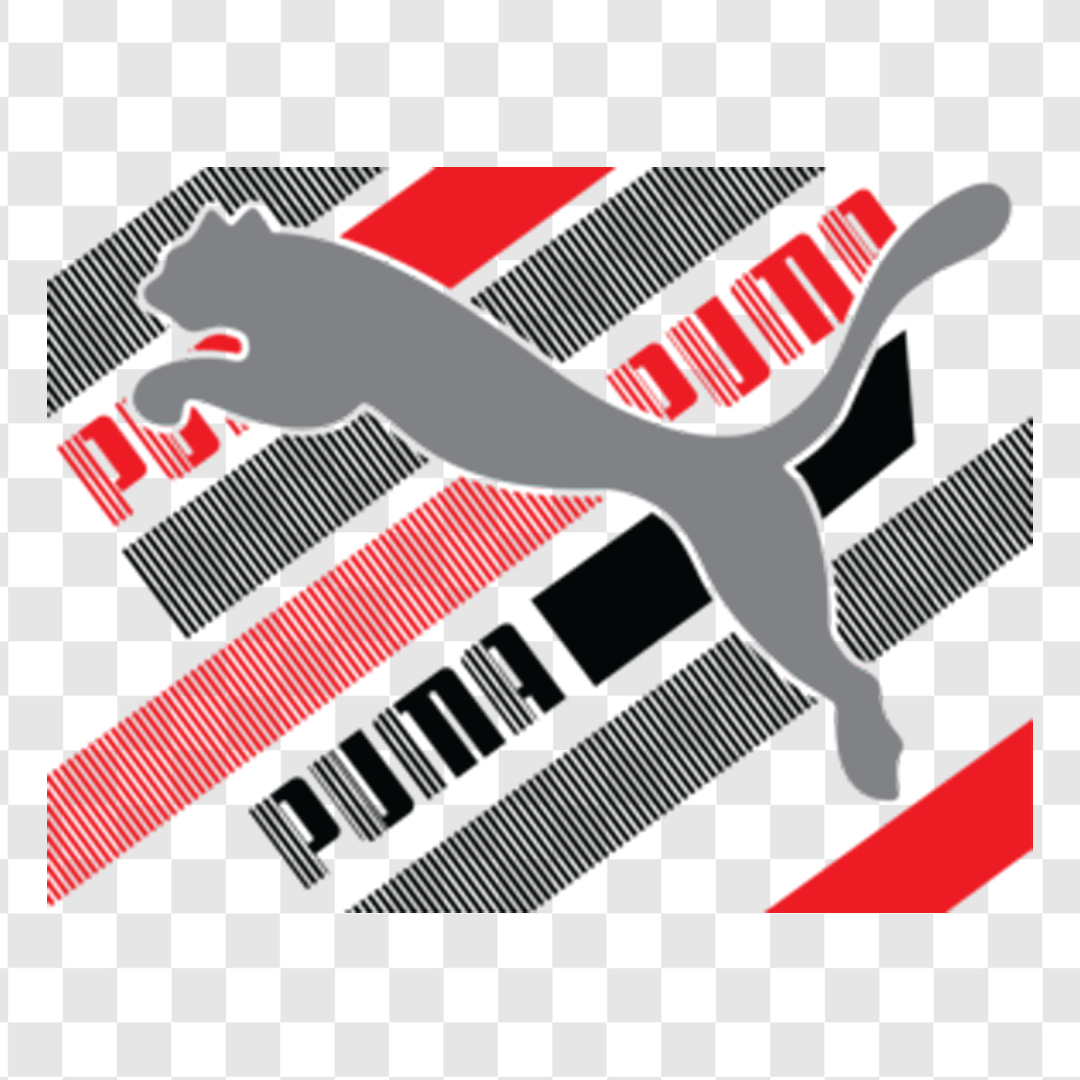 DTF طرح PUMA لوگو دو رنگ