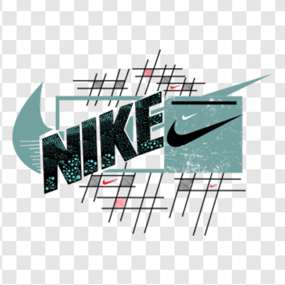 DTF طرح NIKE شطرنجی